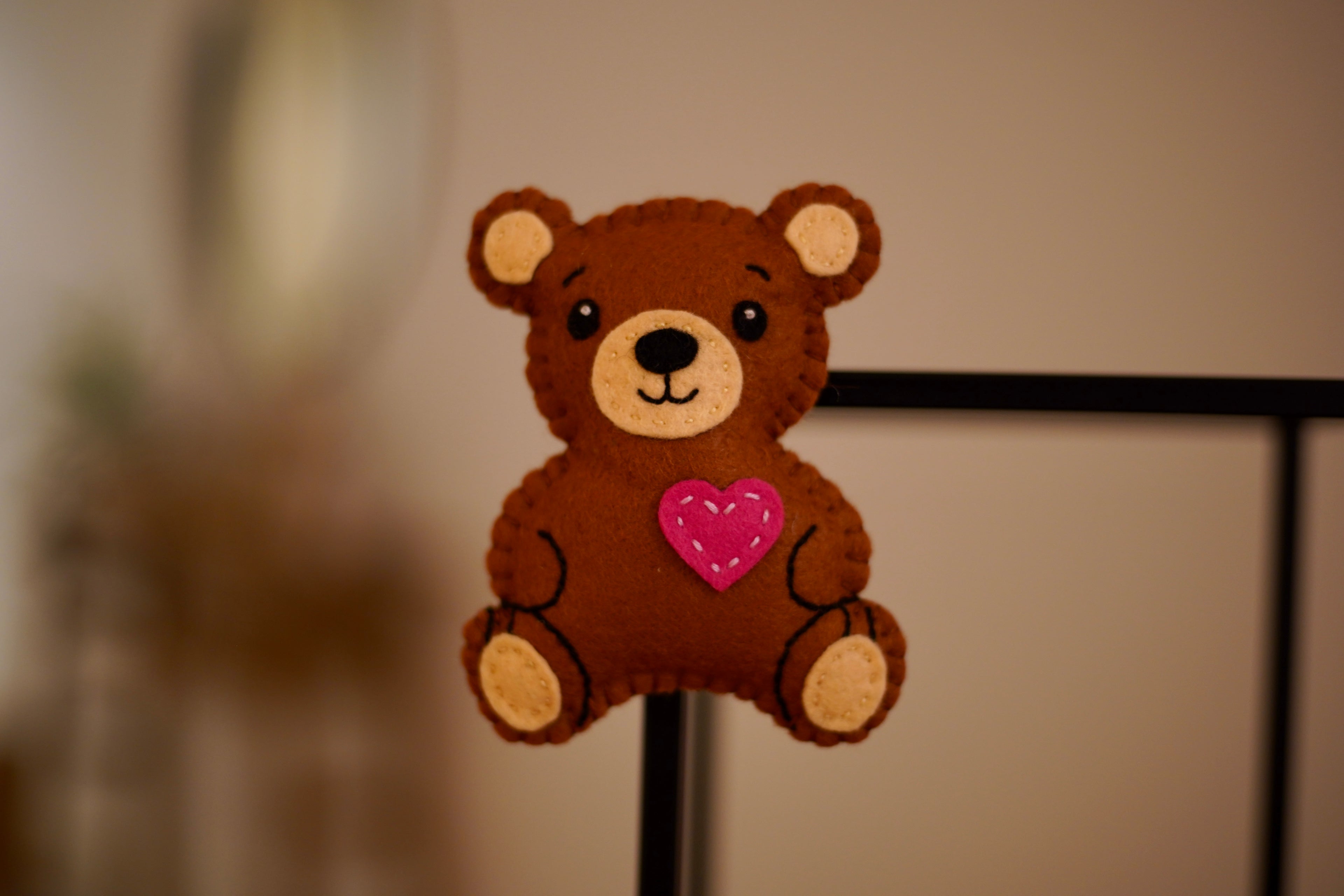 Felt Teddy Bear Magnet – Digital Sewing Pattern (PDF)