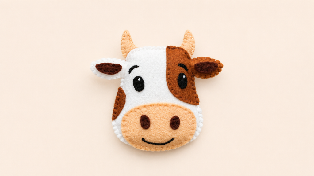 🐮 Felt Cow Pattern (PDF)