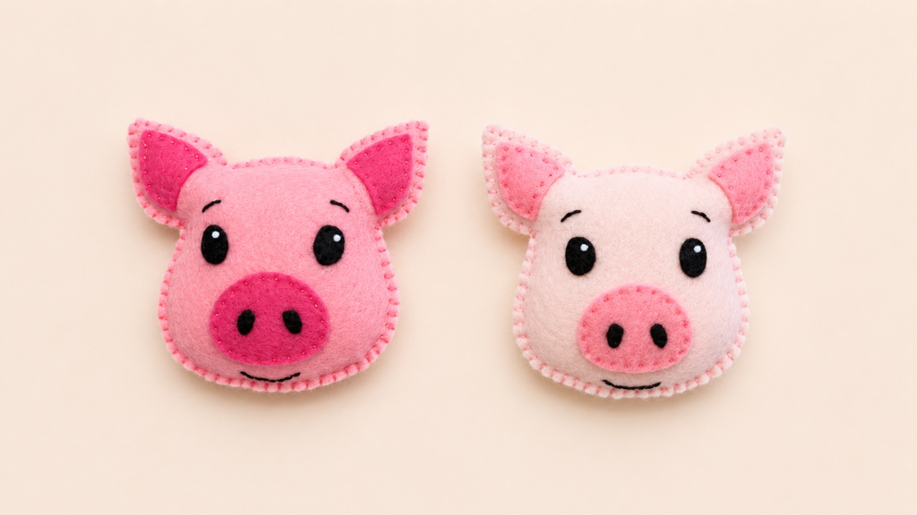 🐷 Felt Pig Pattern (PDF)