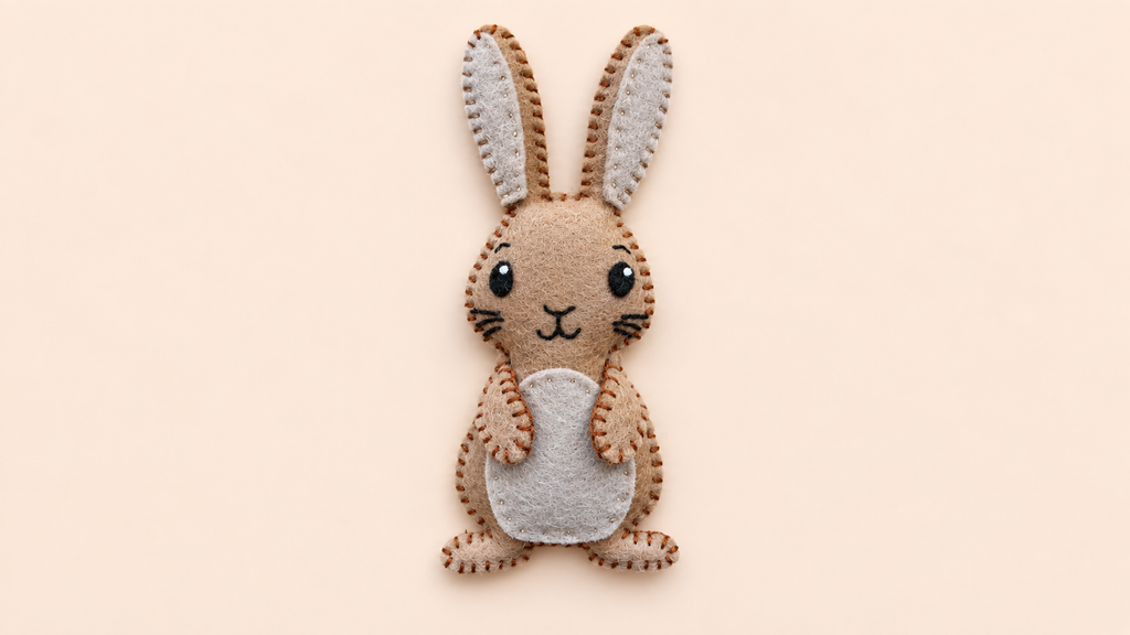 Felt Bunny Sewing Pattern – Digital PDF Pattern
