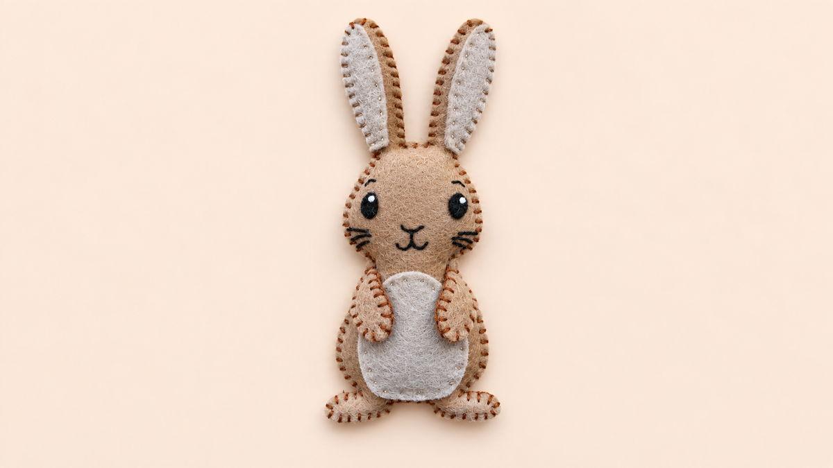 Felt Bunny Sewing Pattern – Digital PDF Pattern