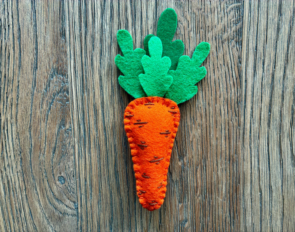 Felt Carrot Magnet Pattern – Digital Sewing Pattern (PDF)