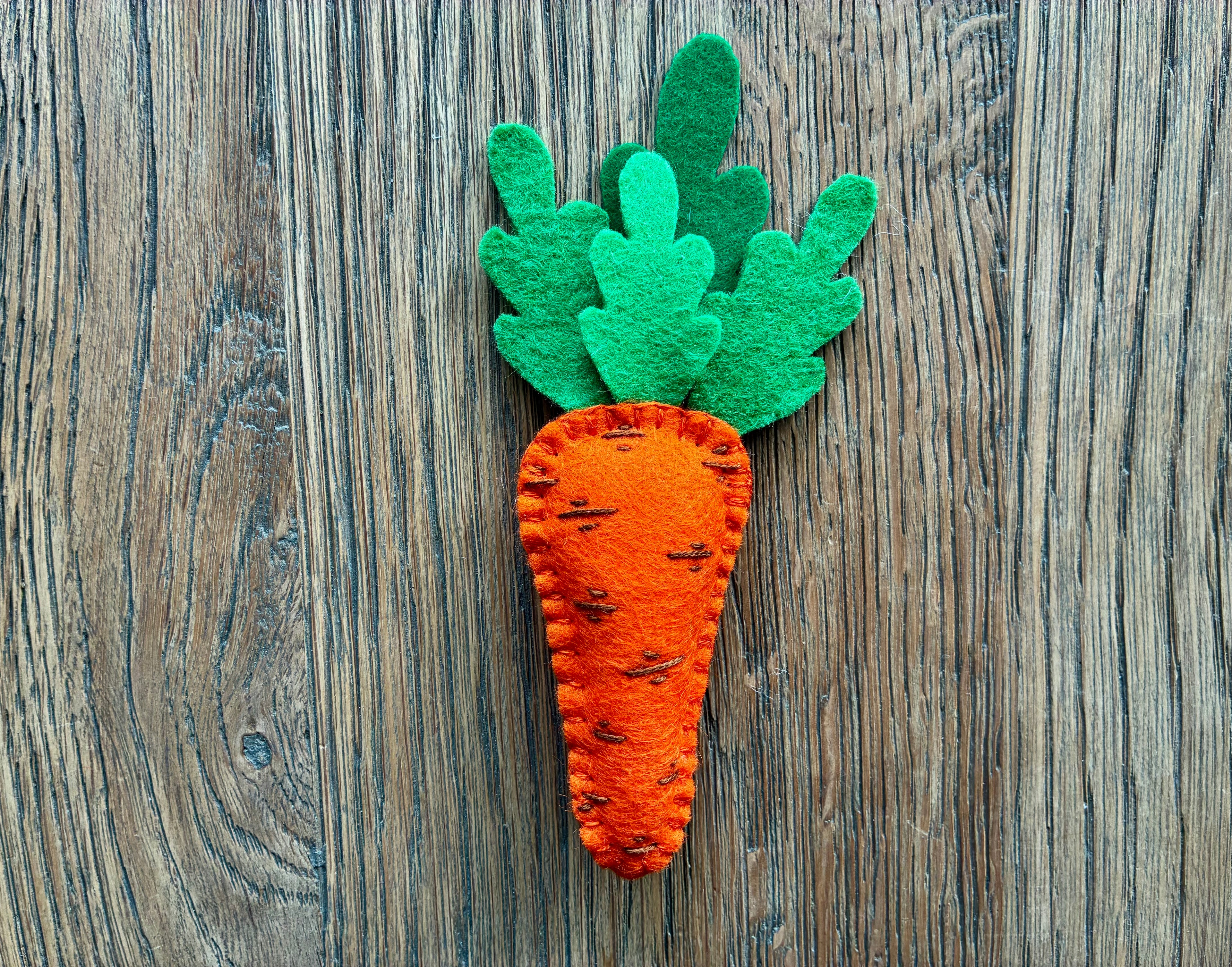 Felt Carrot Magnet Pattern – Digital Sewing Pattern (PDF)