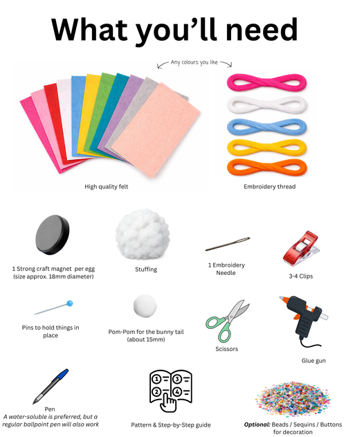 Easter Egg Magnets – Pattern Pack (PDF)